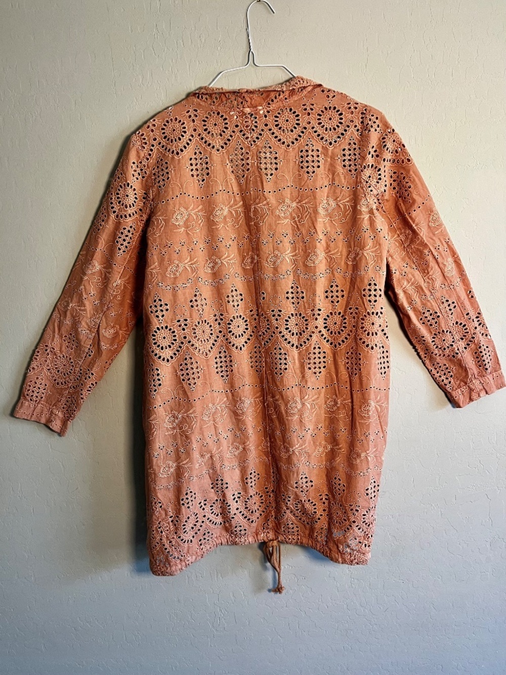 *Sundance* Moonlight Terracotta Eyelet Jacket Size Petite Medium *NWOT* - Picture 10 of 10